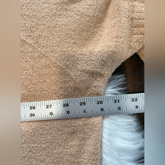 Barefoot Dreams CozyChic Lite Half Zip Pullover Tunic biscotti color - Picture 5 of 9